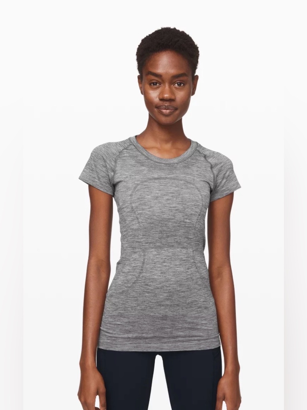 Lululemon Swiftly Tech Short Sleeve Shirt Heather Gray Size 8 Running